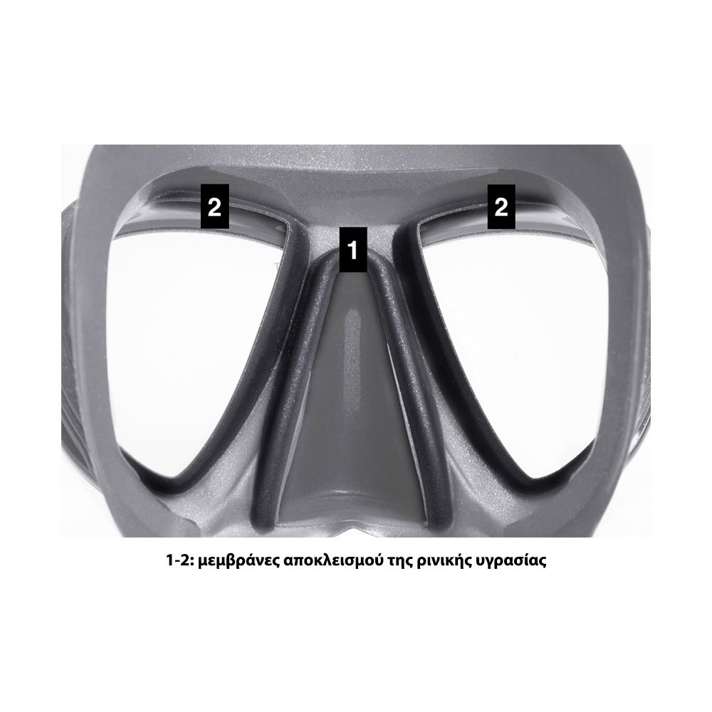 Cressi Quantum Silicone Mask Black/Frame Black - Μάσκα