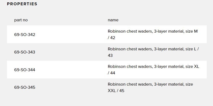 Robinson Chest Waders 3-Layer Material - Αδιάβροχη Στολή Ψαρέματος