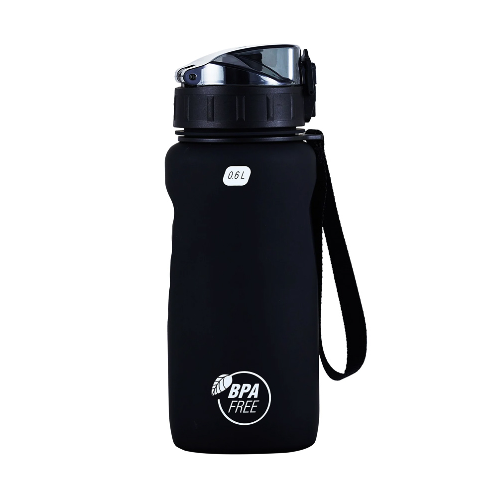 Cressi H2O Frosted Water Bottle 600ml Black - Μπουκάλι
